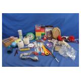 Craft Lot-Ribbon, Rope, Frames, Beads & more