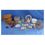 Music Box, Ceramic Basket, Figurines