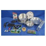 Vintage Boy Scouts Mess Kit, Belt Buckles,