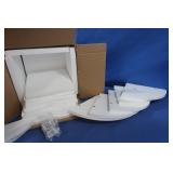 White Corner Shelving Unit