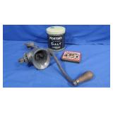 Vintage Morton Salt Tin, Universal #2 Grinder
