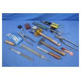 Hammers, Level, Files, Pliers, Awls, Compass