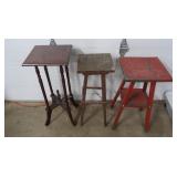 3 Wooden Plant Stands-all 26x12.5"