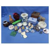 Japanese Ceramic Boxes, Ring Holders, Figurines &