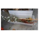 Large Silk Flowers in bin