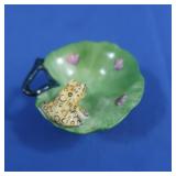 Peint Limoges "C.M." Lily Pad Box