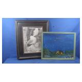 Original Charcoal of Gulls 24x20", Starry Night