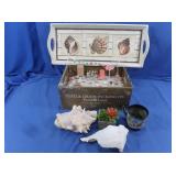 Seashell Tray, Mug & Seashells
