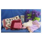 Wreath, Quilt, Knit Blanket