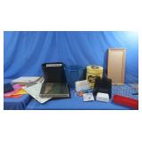 Plastic Bins, Binders, Wire Basket & Bin