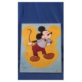 Handpainted Mickey Mouse Picture 20x24"