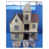Elaborate Victorian Dollhouse 30x16x38"