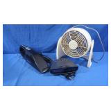 Oreck Hand Vac for Car, Small Fan, Clock Radio