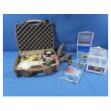 2 Cabelas Rod Holders, Plano Tackle Box, Spinning