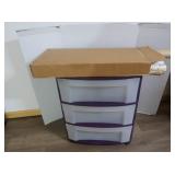 3-drawer Plastic Storage Cabinet, Wrapping Paper