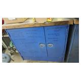 Shop Cabinet w/Wooden Top 36x31x38"