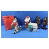 2 Mantle Stocking Holders, "Reel Good Time"