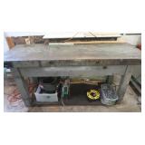 Work Bench-laminate 2x4" top, wood frame
