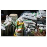 Bags of Compost, Manure, Lime Fertilizer