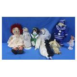 Vintage Raggedy Ann & Collectibe Dolls