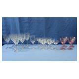 Stemware incl. Etched & Pink Martini