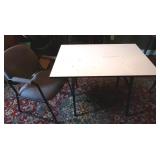 Crafting/Drafting Table w/Upholstered Office Chair