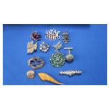 Vintage Costume Jewelry-Pins