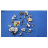 Vintage Costume Jewelry-Pins