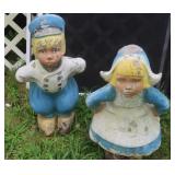 Dutch Boy & Girl Outdoor Statues