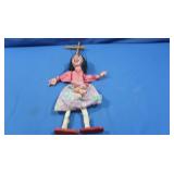 Vintage Pierrot Mexican Folk Art Marionette