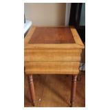 Pine Wood Side Table 24x19x28"(needs repair)