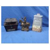 Jim Beam Decanters-Treasure Chest, St Louis Paul