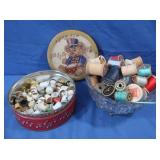 Sewing Notions & Tin