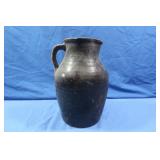 Antique Salt-glazed Fired Stoneware Pitcher