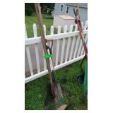 Yard Rakes(lg&sm), Hoe, Shovel