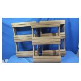 3 Wooden Wall Hangers