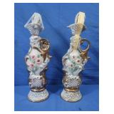 2 Vintage Jim Beam Vase Decanters