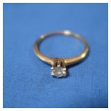 14K Diamond Ring, approx. 1/5ct  1.7gr   Sz6
