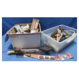 Various Hardware, Safety Glasses, Drill Bits,