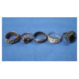 5 Sterling Rings-some w/Stones