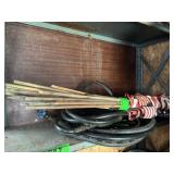 Various Size American Flags, Hoses