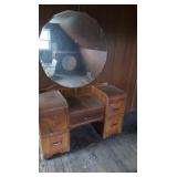 Vintage Mirrored Vanity w/5 Drawers-48"x20"