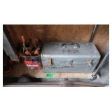 Shelf Contents-Clamps,Craftsman Toolbox w/Pipe