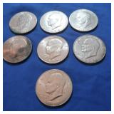 7 Eisenhouser Dollars-various years