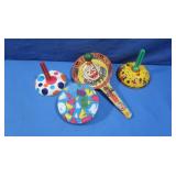 Vintage Metal Noisemakers