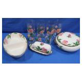 Vintage Franciscan Desert Rose Lidded Casserole,