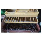 Various Sz  Drill Bits,Jigsaw(works),Metal Toolbox