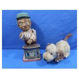 Charley Weaver Bartender Toy, Dog Wind-up Toy