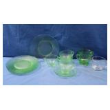 Green Depression Glass