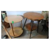 2 Tables-24"dia.x24"H,  19"dia.x25"H